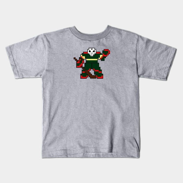 MN Wild goalie Kids T-Shirt by miniBOB